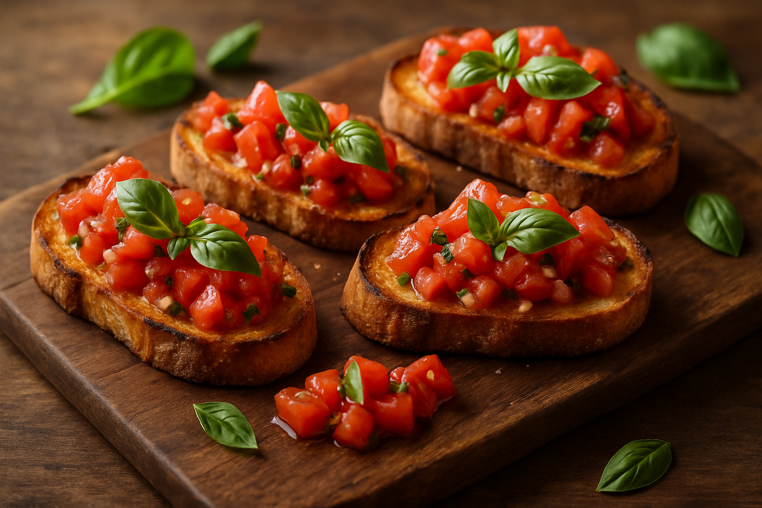 bruschetta on bread